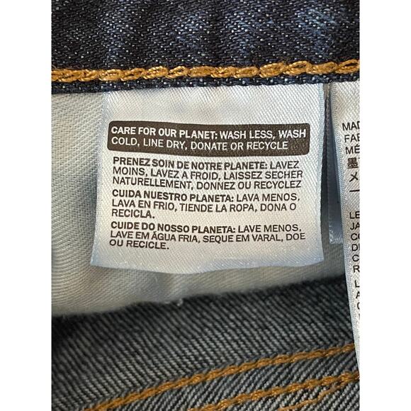 Dark Wash Levi 505 Jeans 36x32 Mens Jeans Western Relaxed Fit Straight Leg - Picture 9 of 10